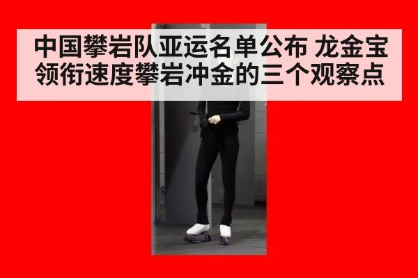 中国攀岩队亚运名单公布 龙金宝领衔速度攀岩冲金的三个观察点