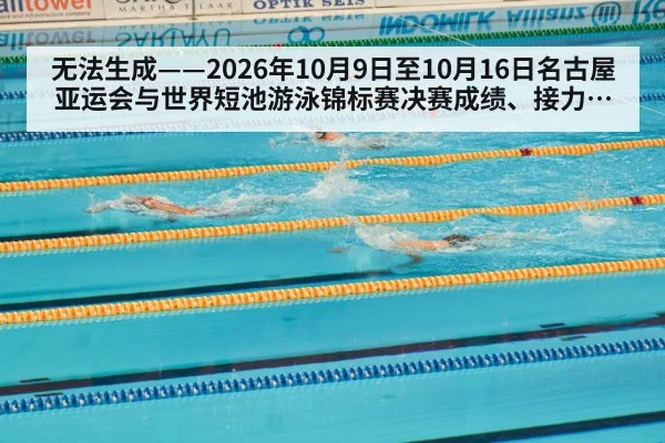 无法生成——2026年10月9日至10月16日名古屋亚运会与世界短池游泳锦标赛决赛成绩、接力棒次安排及分段配速均无可核验公开来源（请求编号7-游泳，并发槽位7）